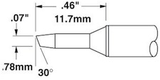 Solder Tip, Smart Heat PowerTips, STTC-105Metcal  